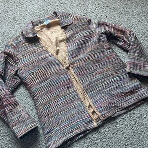 Multicolor Thread Striped Isabella Bird Jacket
